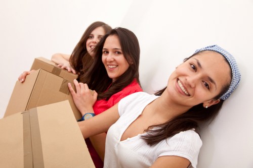 Careful loading of furniture for a move in East London
