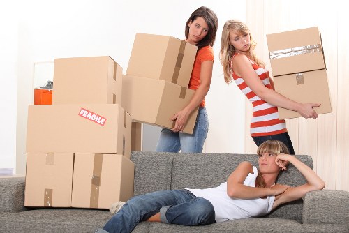 Moving truck and removalists supporting a residential relocation in Mile End